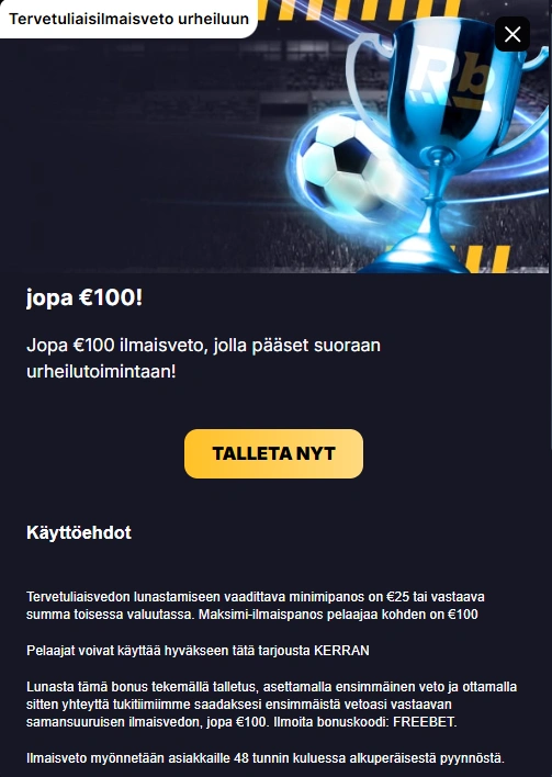 roibets sports bonus page